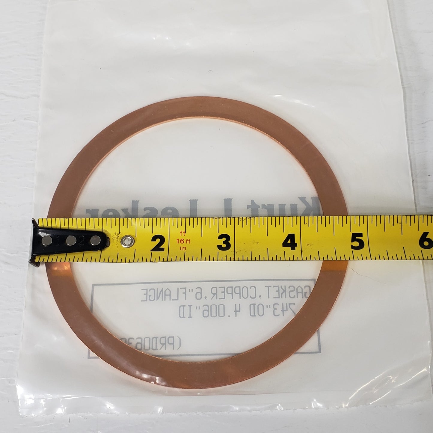 Kurt J. Lesker Lot of 5 GA-0600 6" CF DN100CF Conflat Copper Gasket High Vacuum