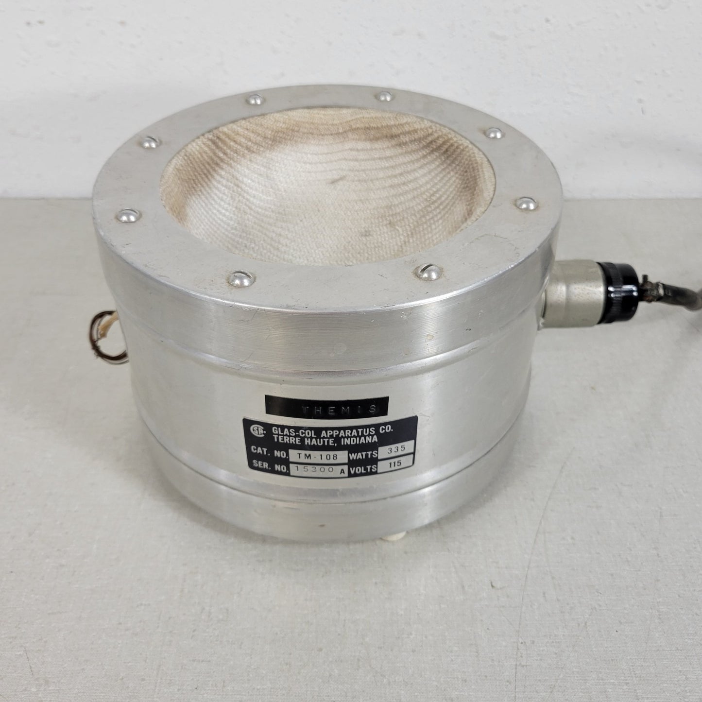 TESTED Glas-Col TM-108 Aluminum Heating Mantle 305°C Maximum 1000 ml 335 Watts