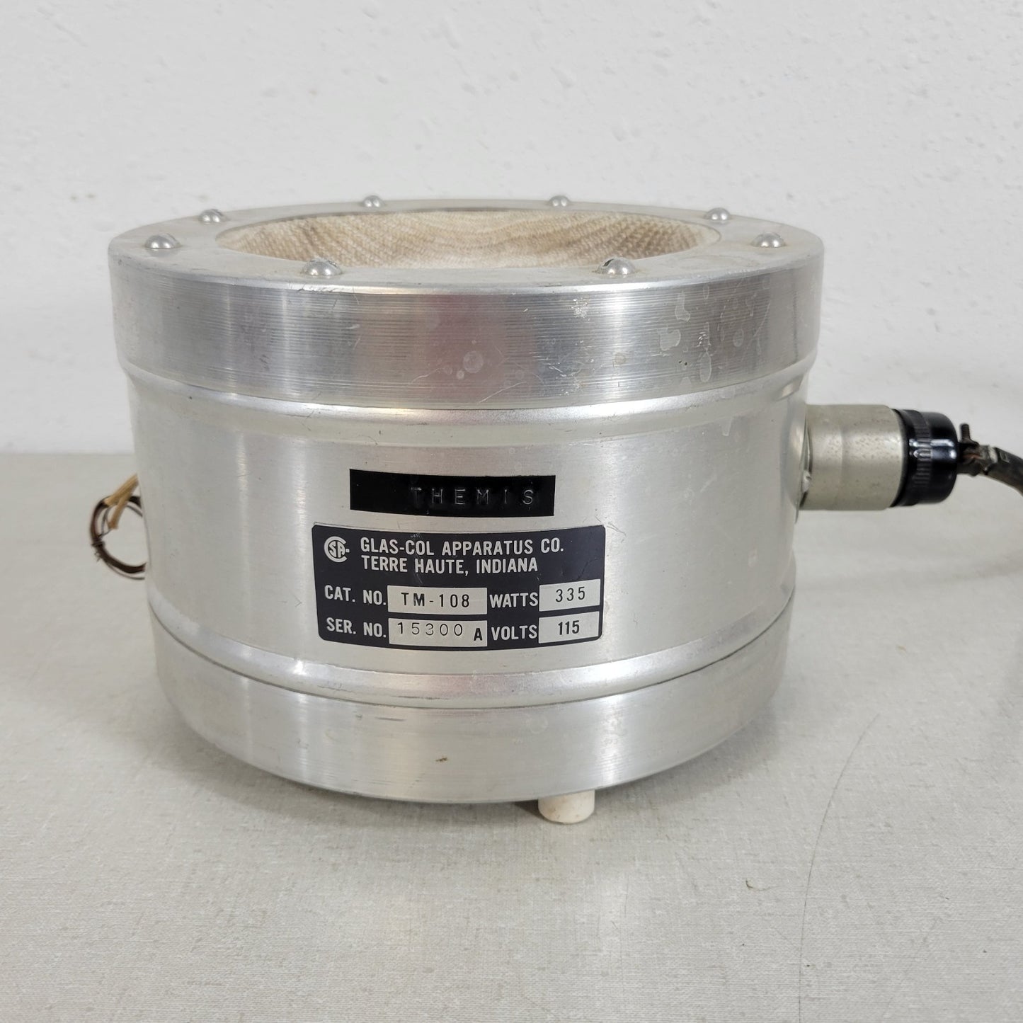 TESTED Glas-Col TM-108 Aluminum Heating Mantle 305°C Maximum 1000 ml 335 Watts