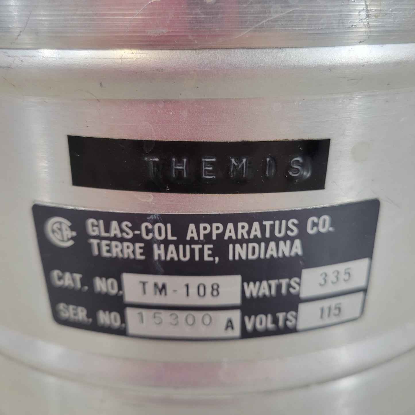 TESTED Glas-Col TM-108 Aluminum Heating Mantle 305°C Maximum 1000 ml 335 Watts