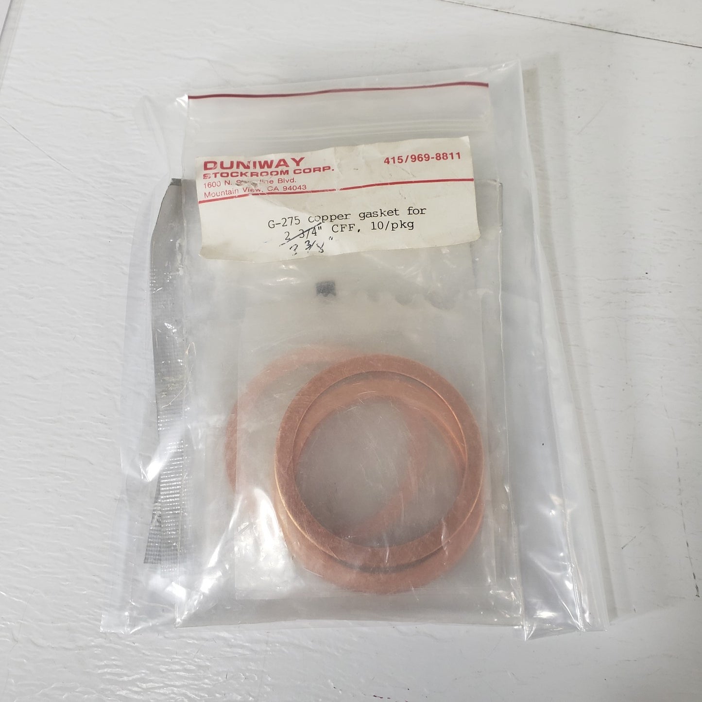 DN50CF 3.38" CF Conflat Copper Gasket For High Vacuum Knife Edge Seal (Lot Of 7)