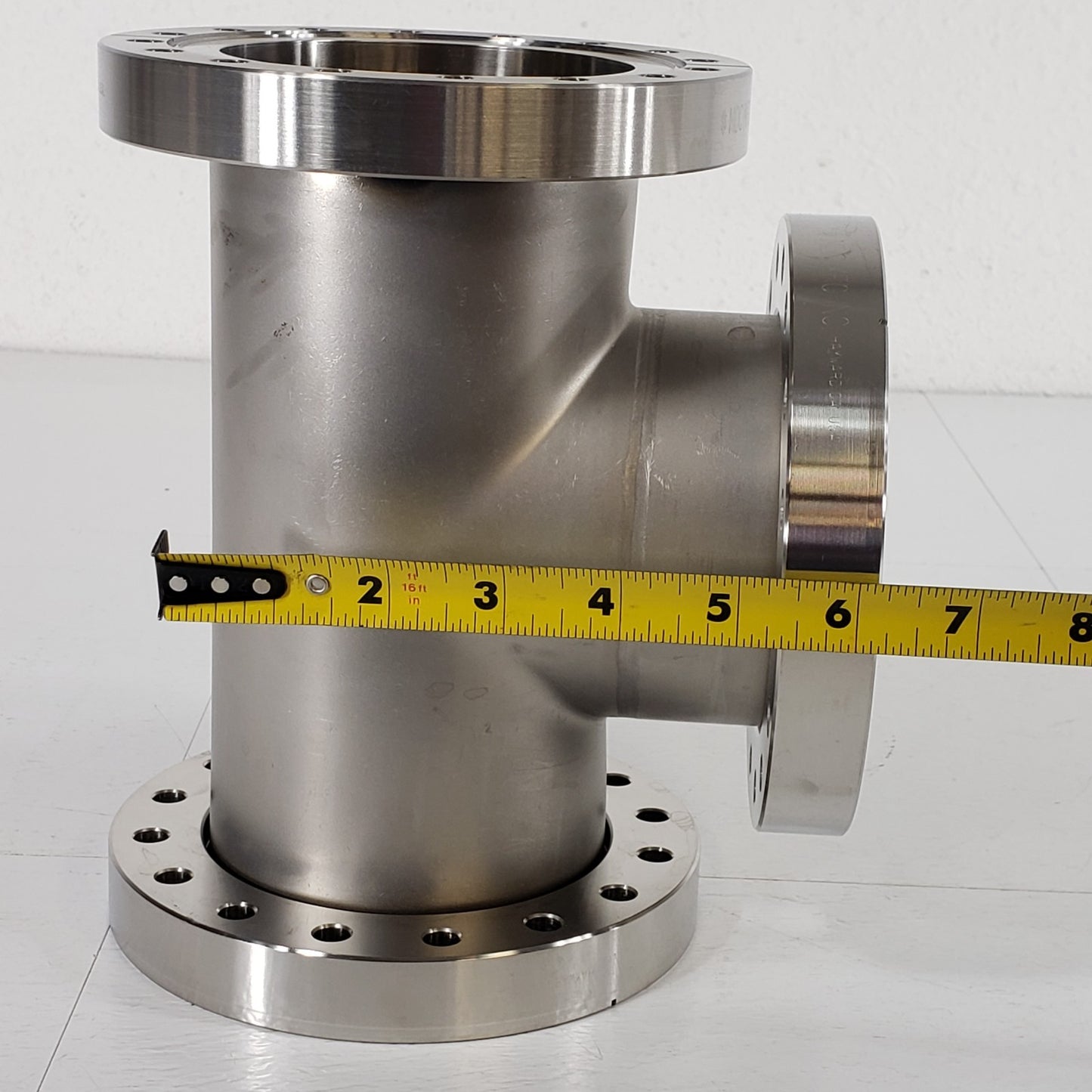 MDC DN100CF 6" CF Conflat Tee Fitting 2 Rotatable Flanges SS High Vacuum Seal