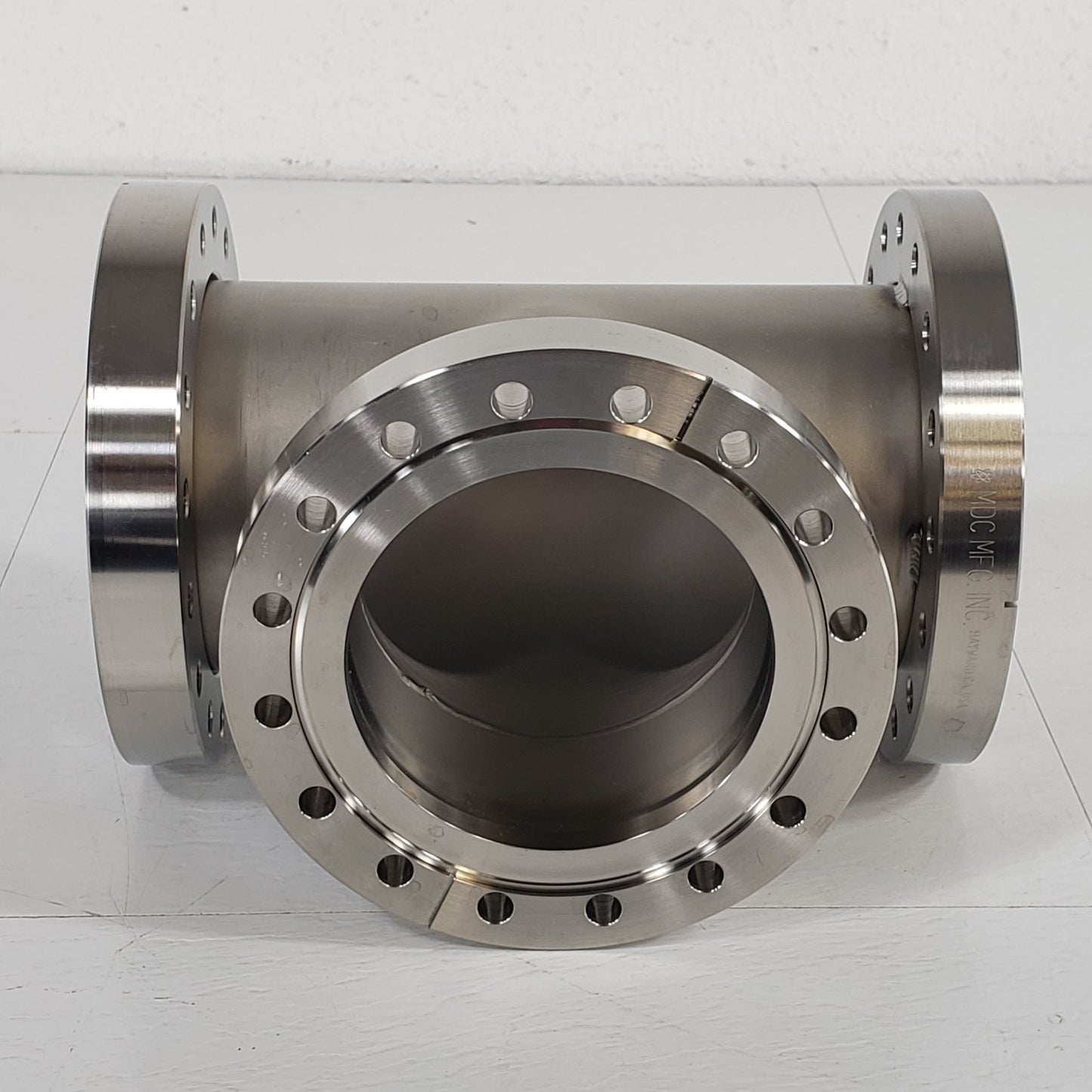 MDC DN100CF 6" CF Conflat Tee Fitting 2 Rotatable Flanges SS High Vacuum Seal