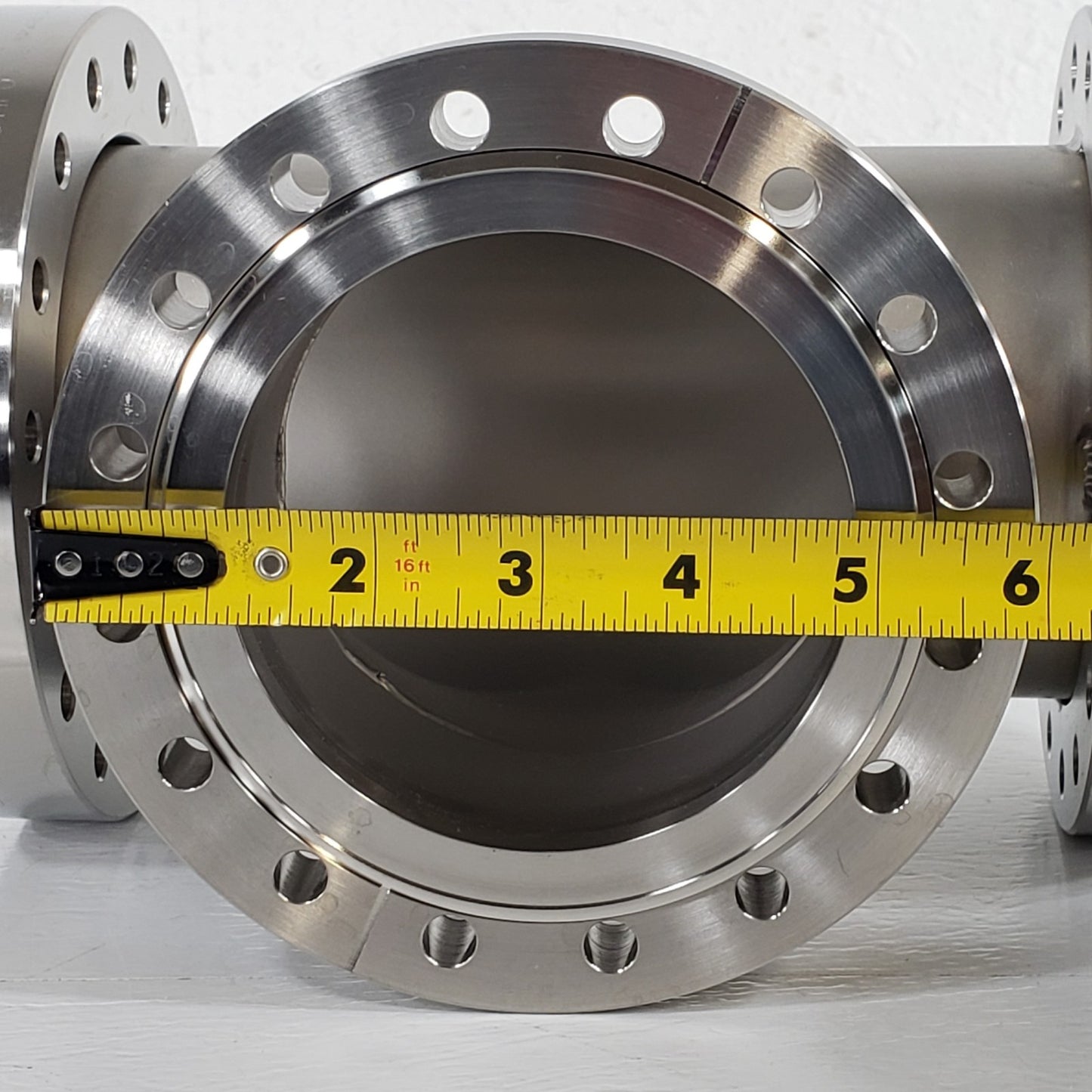 MDC DN100CF 6" CF Conflat Tee Fitting 2 Rotatable Flanges SS High Vacuum Seal