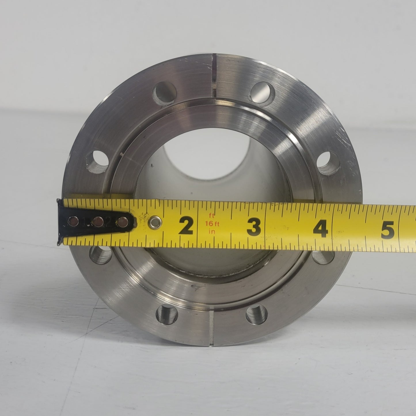 MDC DN63CF 4.5" CF Conflat Full Nipple 1 Rotatable End SS UHV Ultra High Vacuum