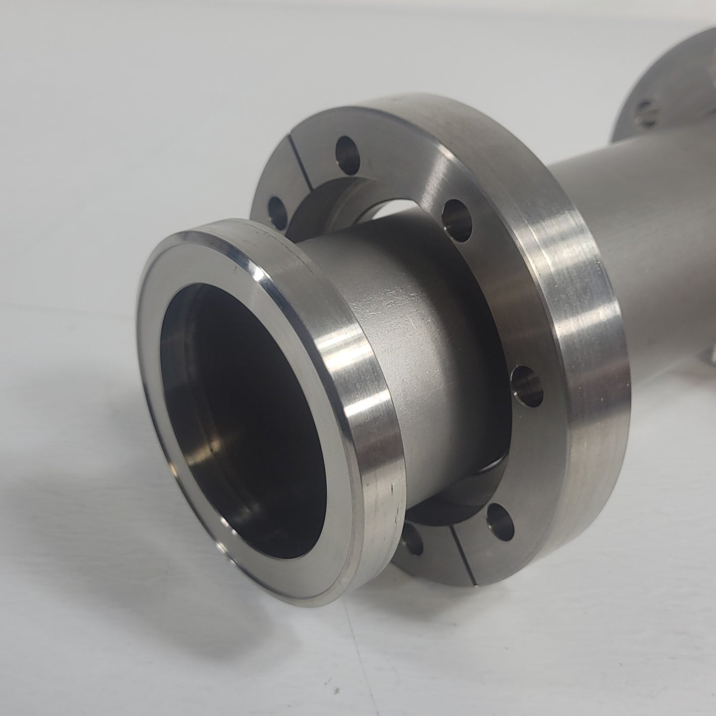 MDC DN63CF 4.5" CF Conflat Full Nipple 1 Rotatable End SS UHV Ultra High Vacuum
