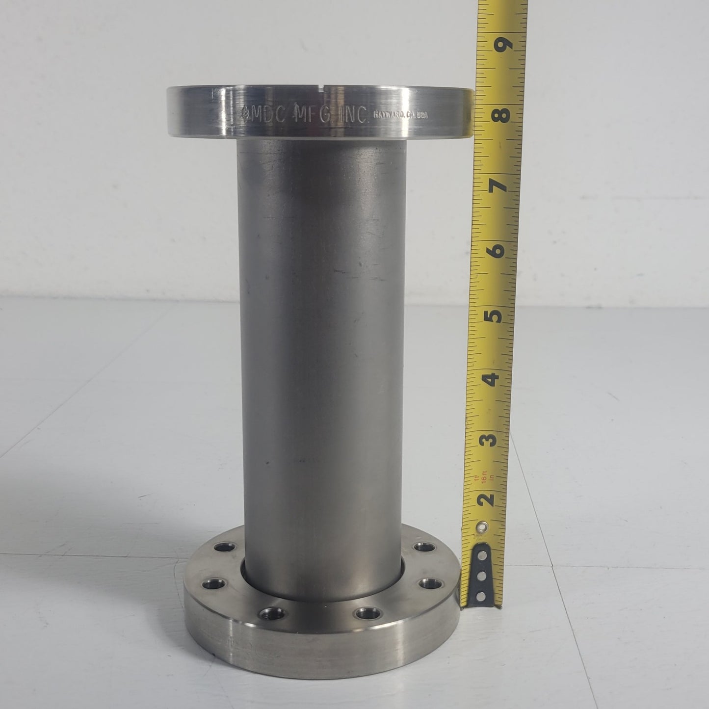 MDC DN63CF 4.5" CF Conflat Full Nipple 1 Rotatable End SS UHV Ultra High Vacuum