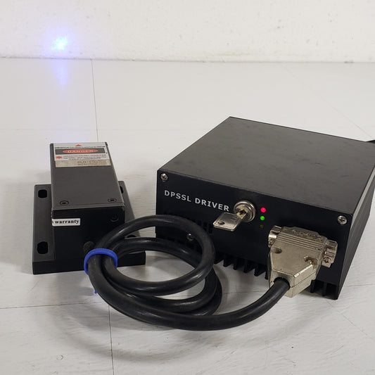 TESTED BLM-100 450nm Wavelength Laser Head DPSSL Diode Pumped Solid State Supply