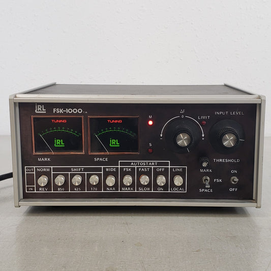 Vintage iRL FSK-1000 Frequency Shift Keying RTTY Demodulator Radio RF Teletype
