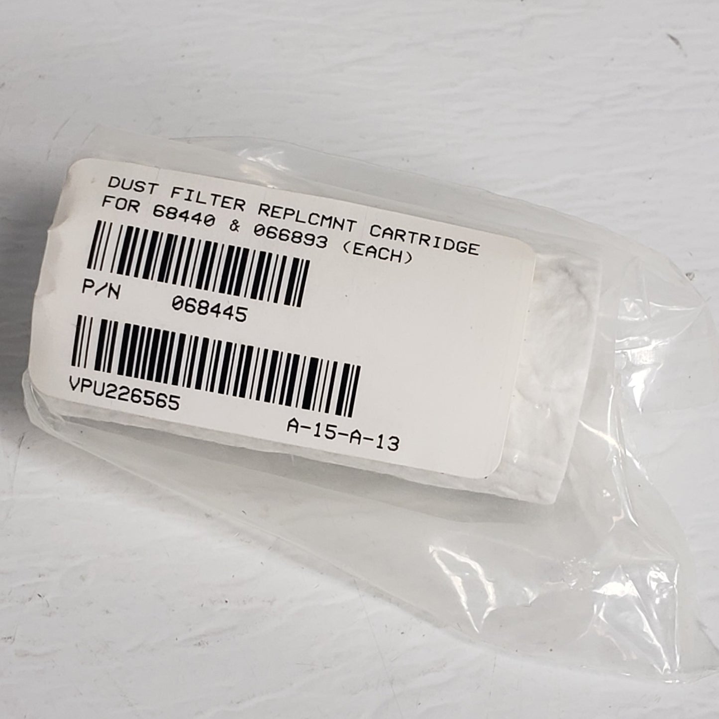 Pfeiffer 068445 Dust Filter Replacement Cartridge For Vacuum 68440 & 066893