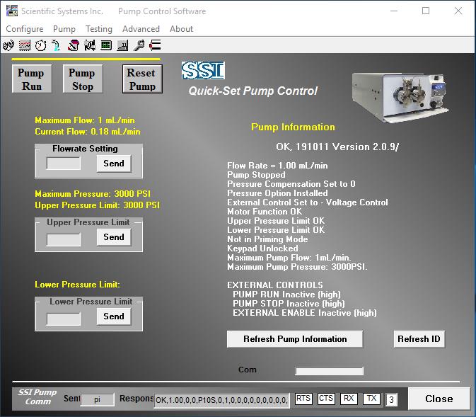 Teledyne SSI 5000PSI High Performance Isocratic MX HPLC Pump Single PEEK Head