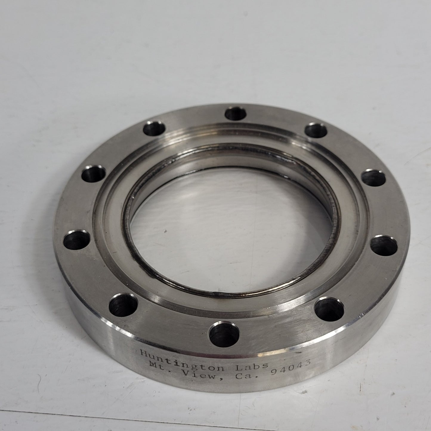 Huntington Labs 4.62" CF Conflat Glass Viewport DN75CF High Vacuum 2-5/8" Port