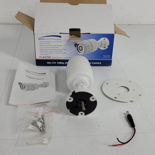 PARTS Speco VLB2TW Color Camera 2MP 3.6mm Full HD-TVI & 960H Analog 28 IR LEDs