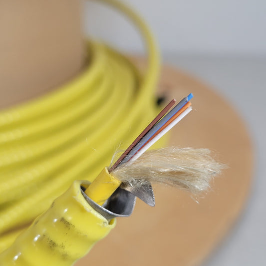 PRICE PER FOOT- General Cable Optical Cable Single-Mode 6-Stand Fiber Hard Shell