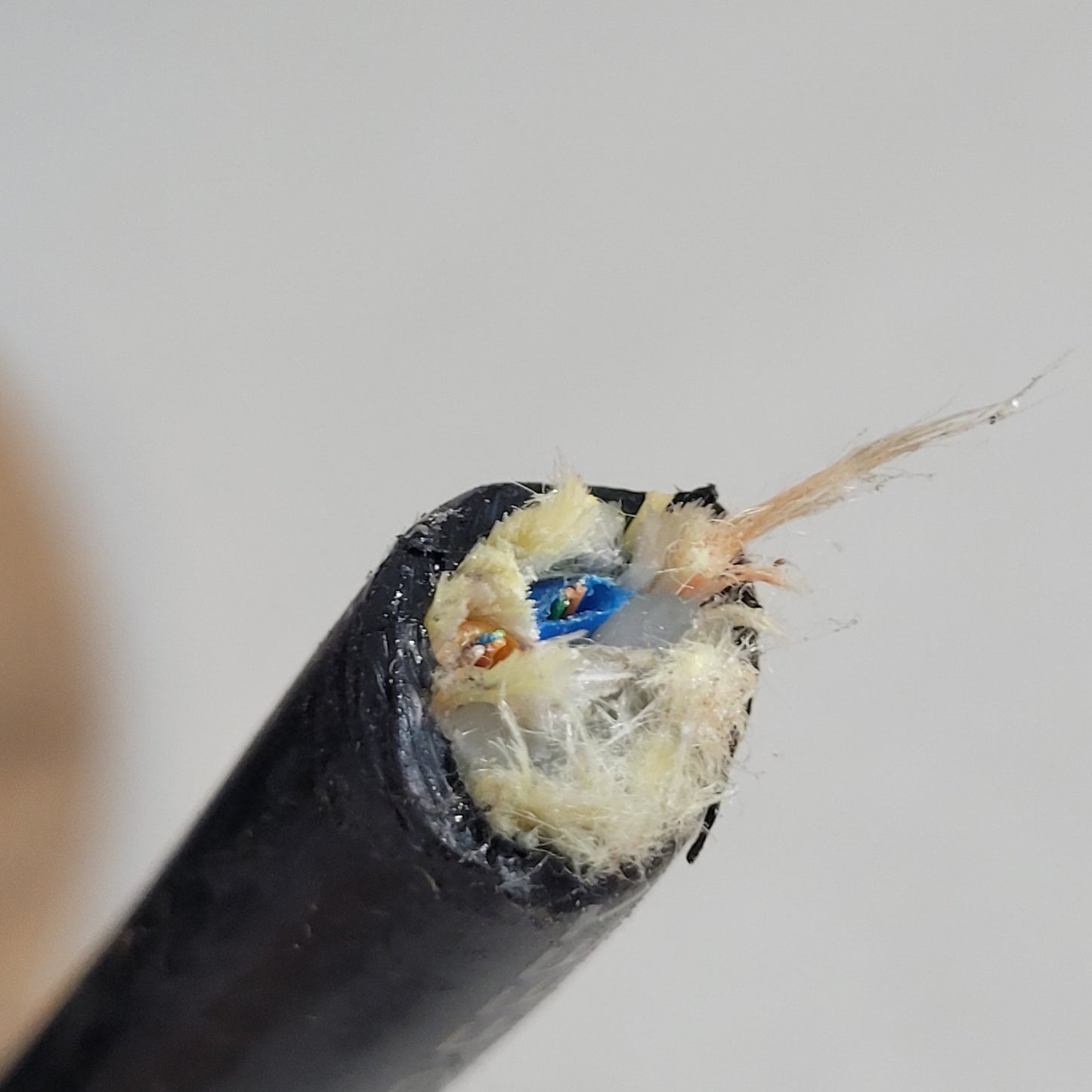 PRICE PER FOOT- Siecor Optical Fiber Cable Copper Telephone Heavy Insulated