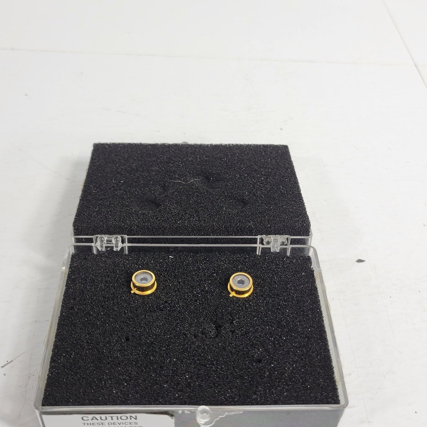 2x EG&G FFD-100 Photodiodes With Case Silicon PIN Hermetically Sealed TO Package