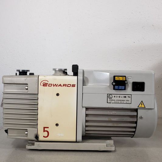 *TESTED to 10 mTorr* EDWARDS RV5 A653-01-906 Rotary Vane Vacuum Pump KF25 NW25