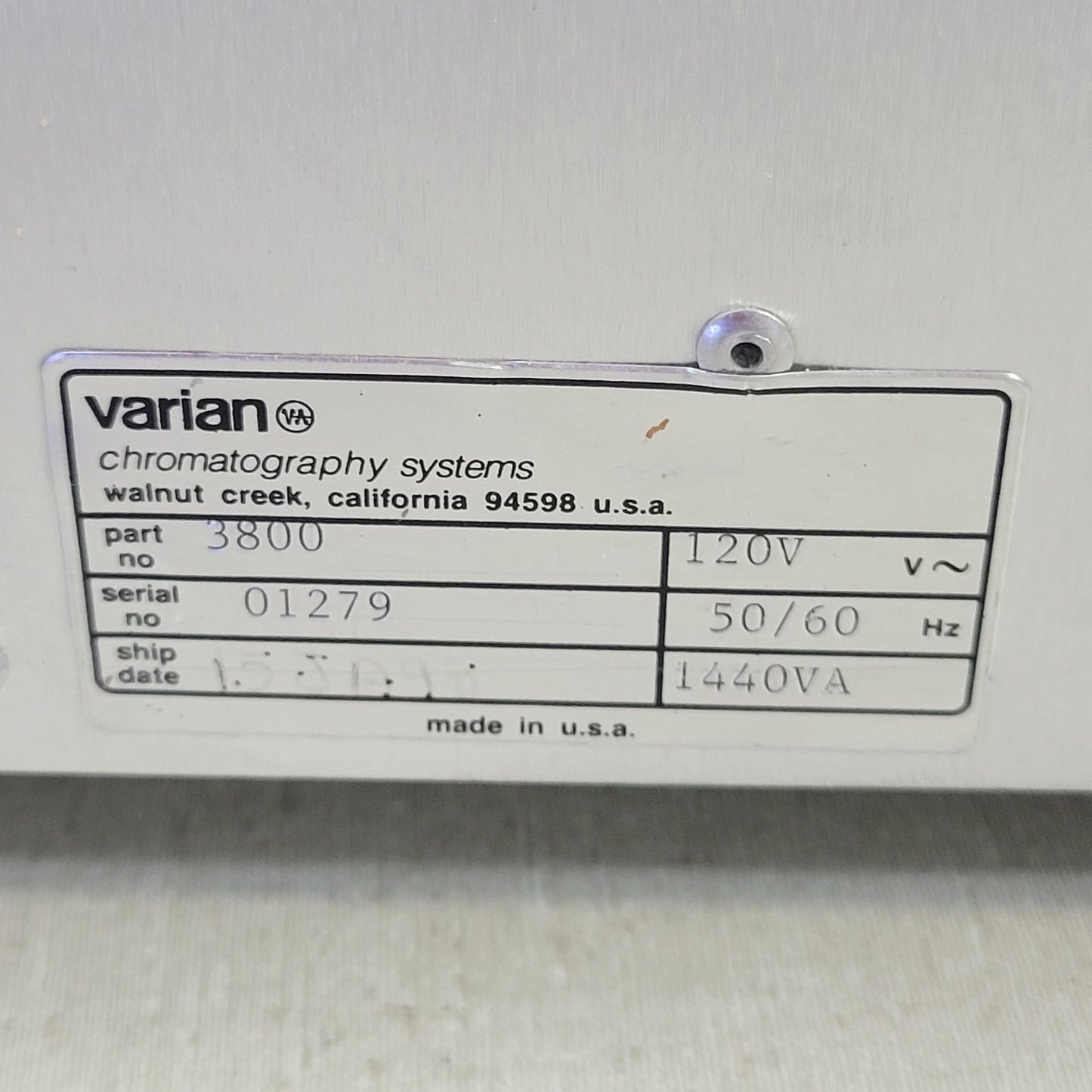 *What Parts Do You Want?* Varian 3800 Gas Chromatograph GC Chromatography