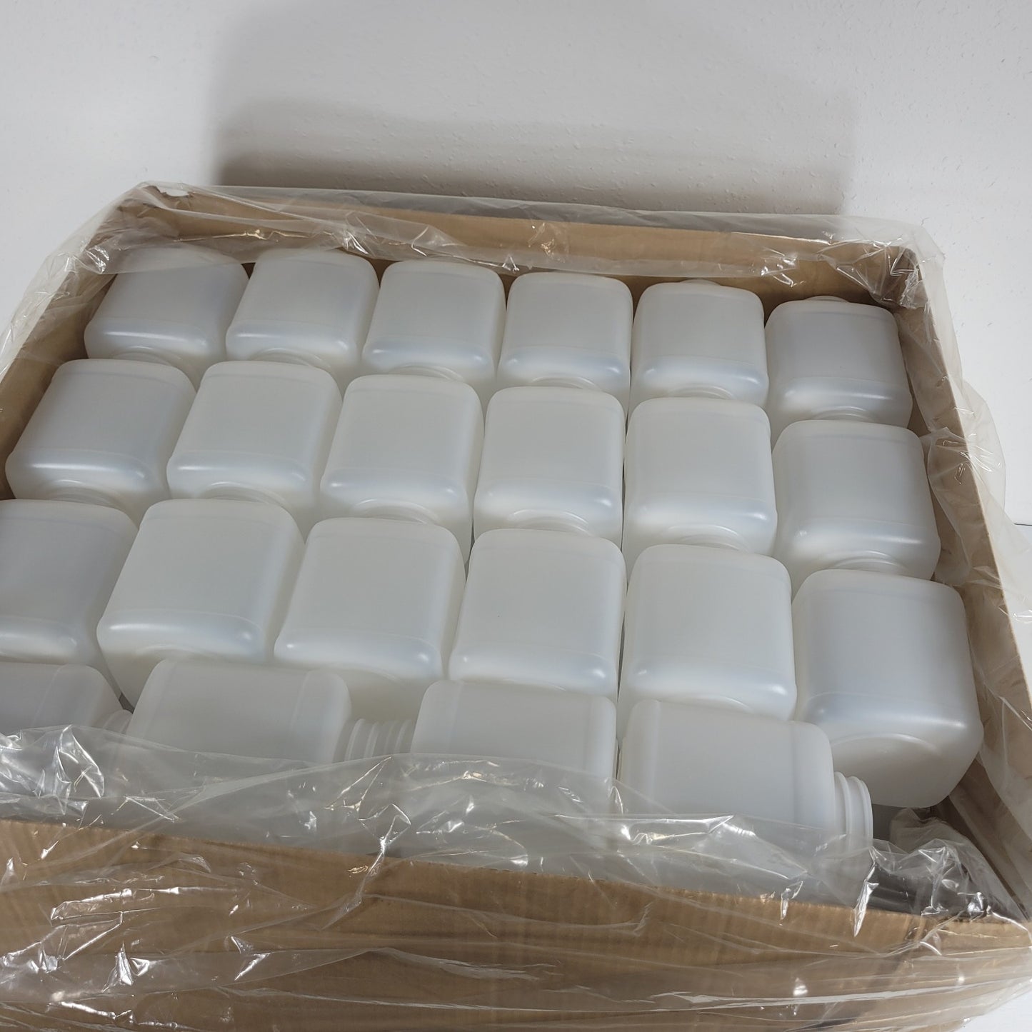 Lot Of 80 Clack 64 Oz Square Wide-Mouth HDPE Bottles 90 Grams Bottles Only