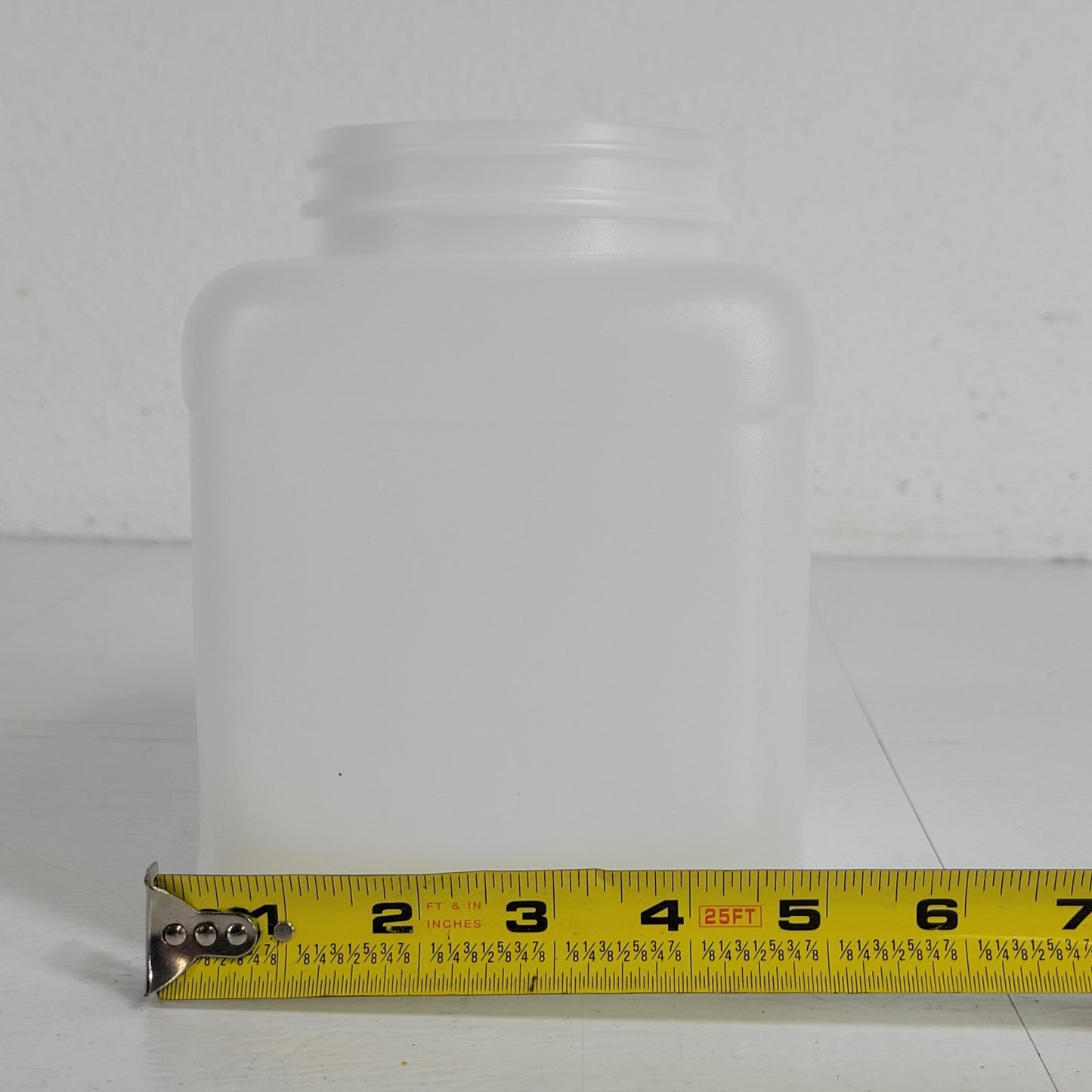 Lot Of 80 Clack 64 Oz Square Wide-Mouth HDPE Bottles 90 Grams Bottles Only
