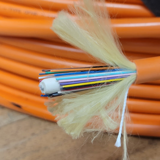 PRICE PER FOOT- Siecor Insulated Optical Cable 62.5/125 Micron TBII Type OFNR