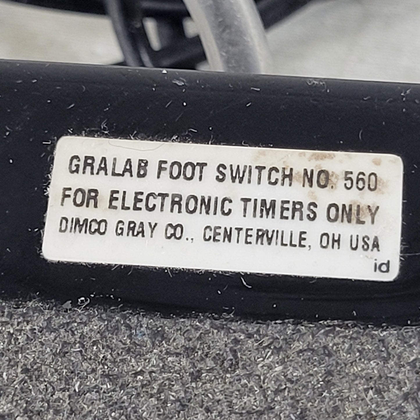 Gralab Foot Switch 560 For Electronic Timers Steel Case Skid Proof Base