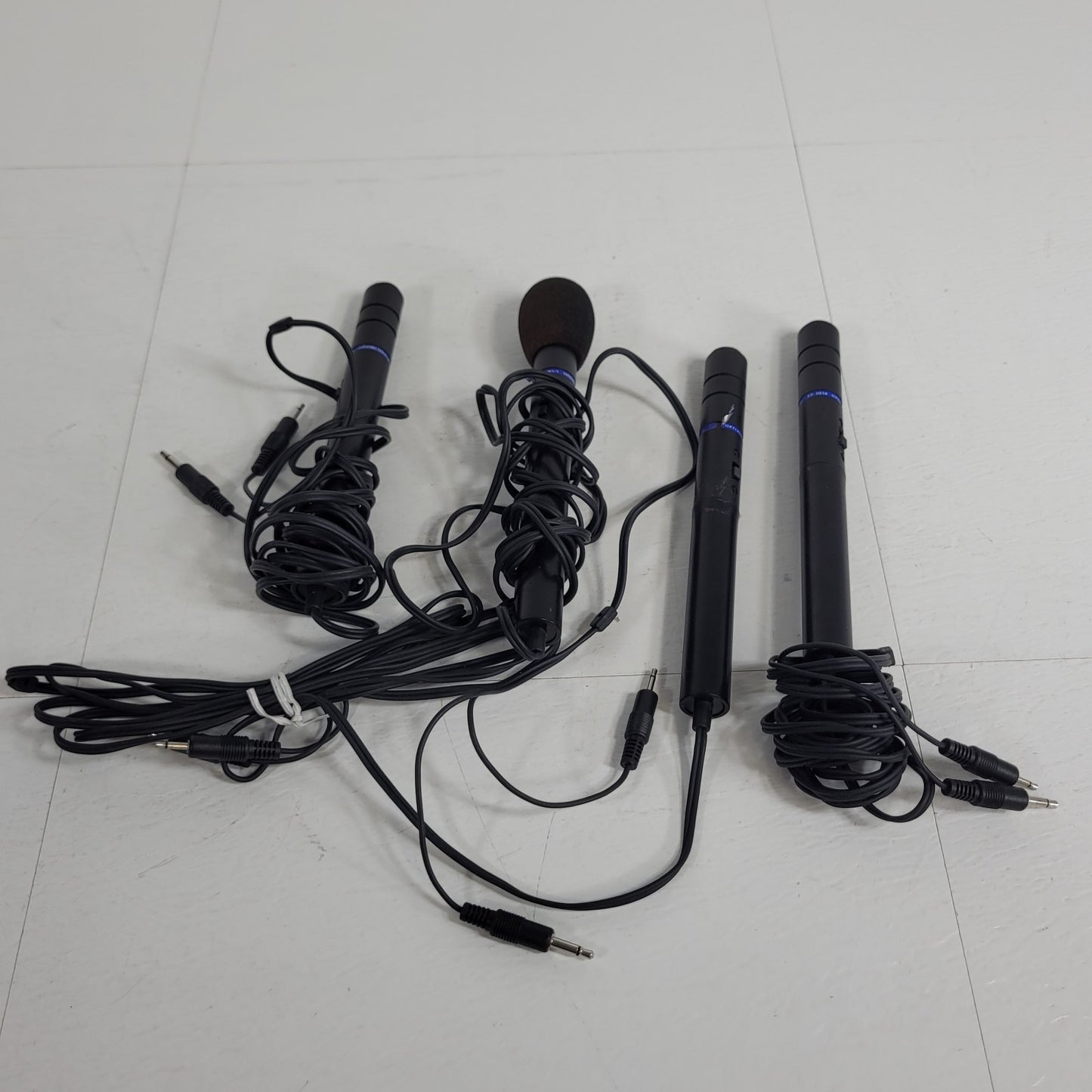 Lot of 4 Optimus 33-3014 Omnidirectional Microphone IMP 1Kohm 6ft Cord