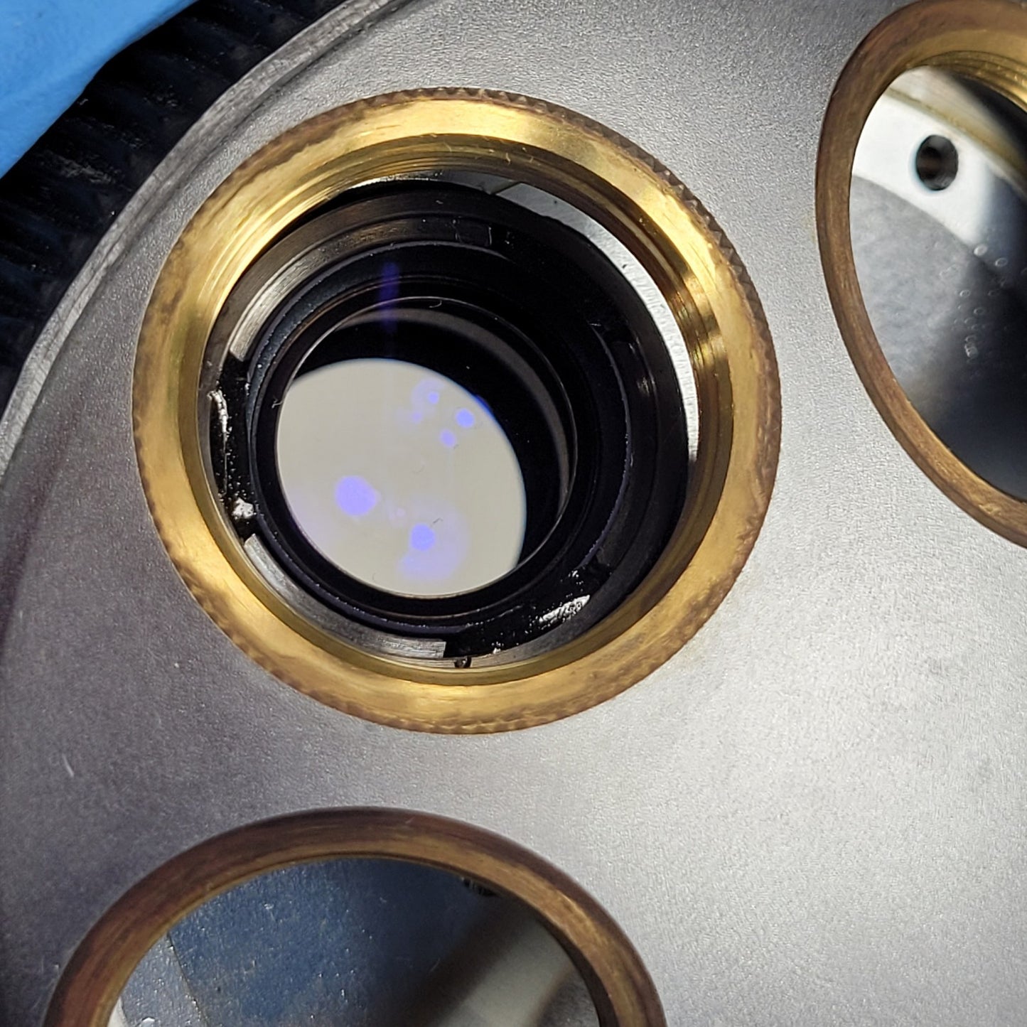 Olympus BH-2 BHTU Revolving Nosepiece Quintuple Turret w 2 Dust Cap Plugs J22111