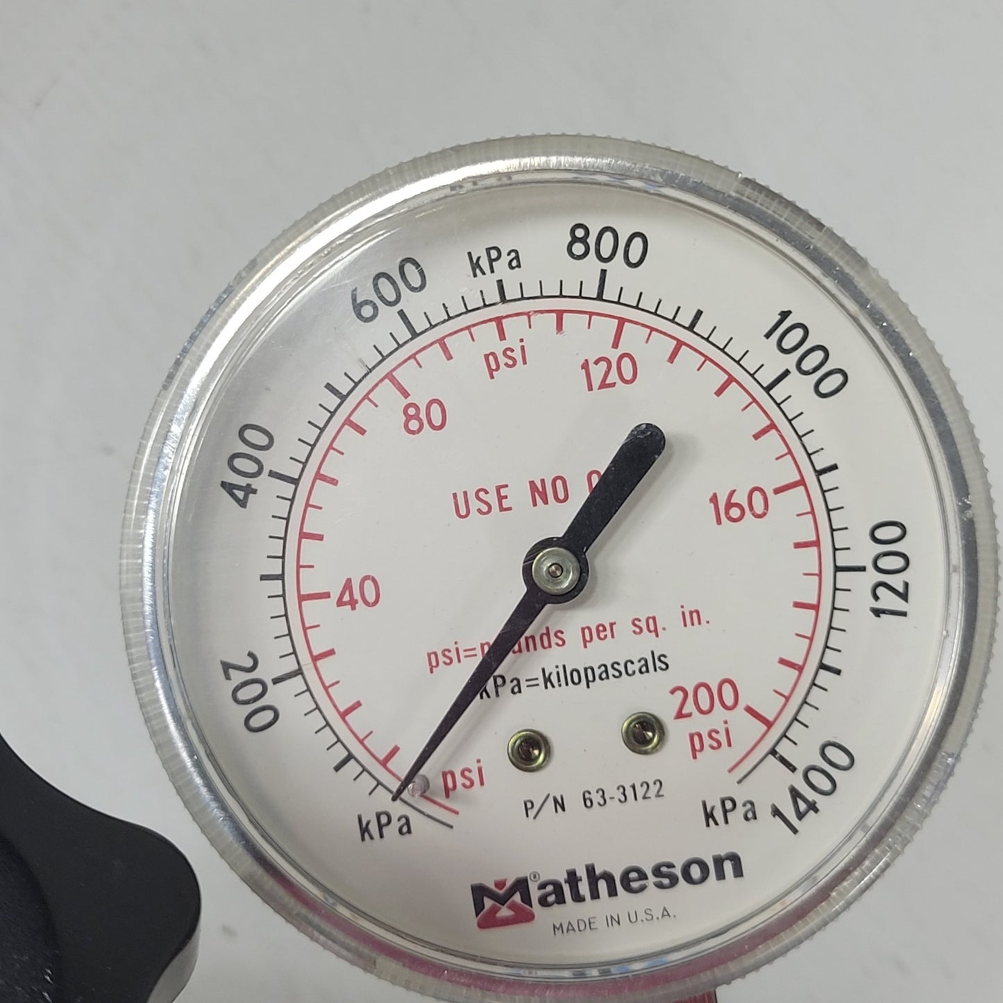 Matheson Gas Products Regulator 3104C-580 CGA-580 LMF 4373P Gauge Valve