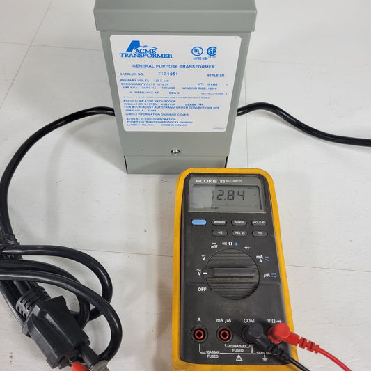TESTED ACME T181051 General Purpose Transformer 120V In 12V Out .5KVA