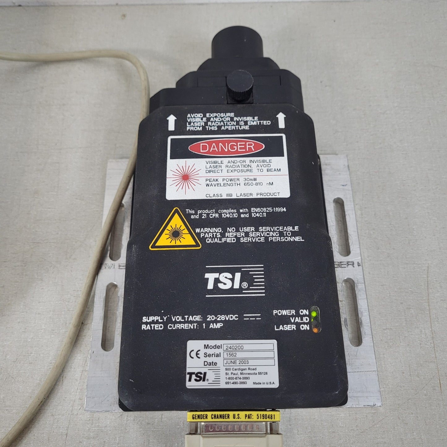 TSI Beta LaserMike NDC LS200 Laser Gauge Length Speed Measuring LaserSpeed 200