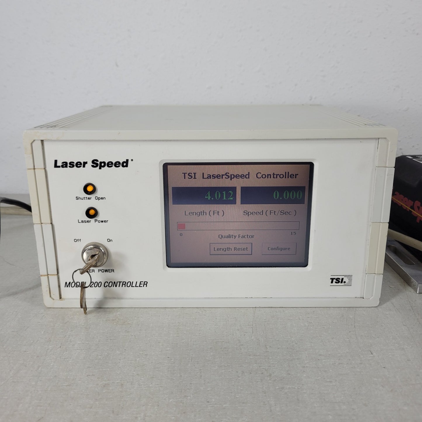 TSI Beta LaserMike NDC LS200 Laser Gauge Length Speed Measuring LaserSpeed 200