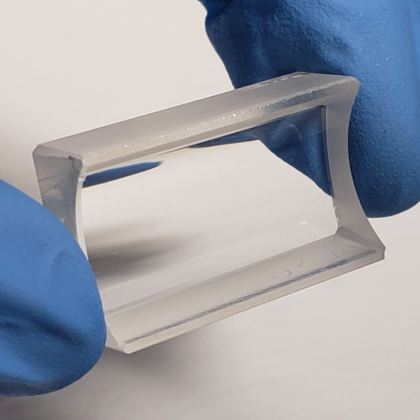 Melles Griot 01LQC011 Optical Glass Convex Lens UV CYN 25mm X 15mm X -19FL Rect