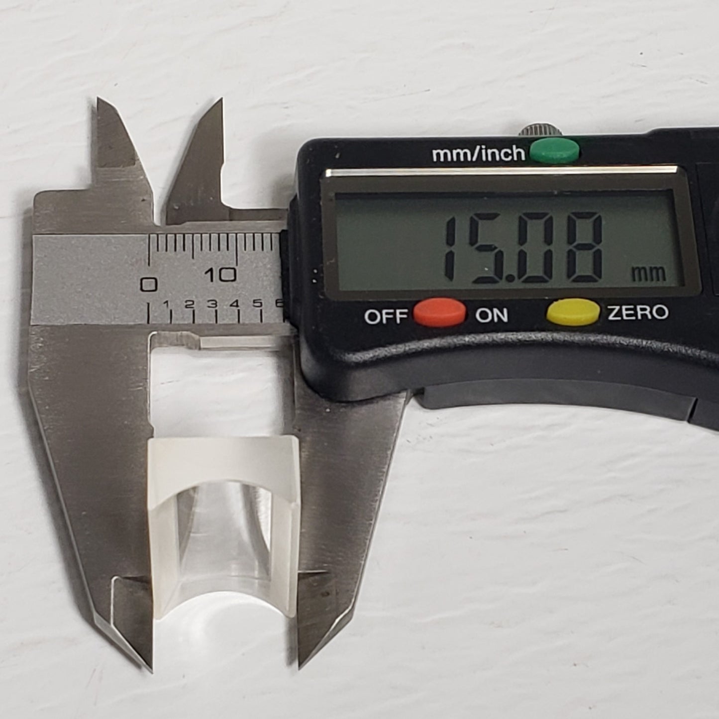 Melles Griot 01LQC011 Optical Glass Convex Lens UV CYN 25mm X 15mm X -19FL Rect