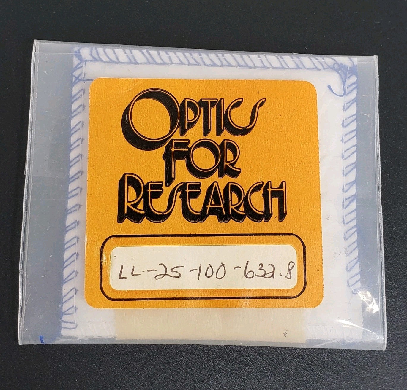 Optics For Research LL-25-100-632.8 Optic Convex Lens Laser Line Filter 25mm Dia