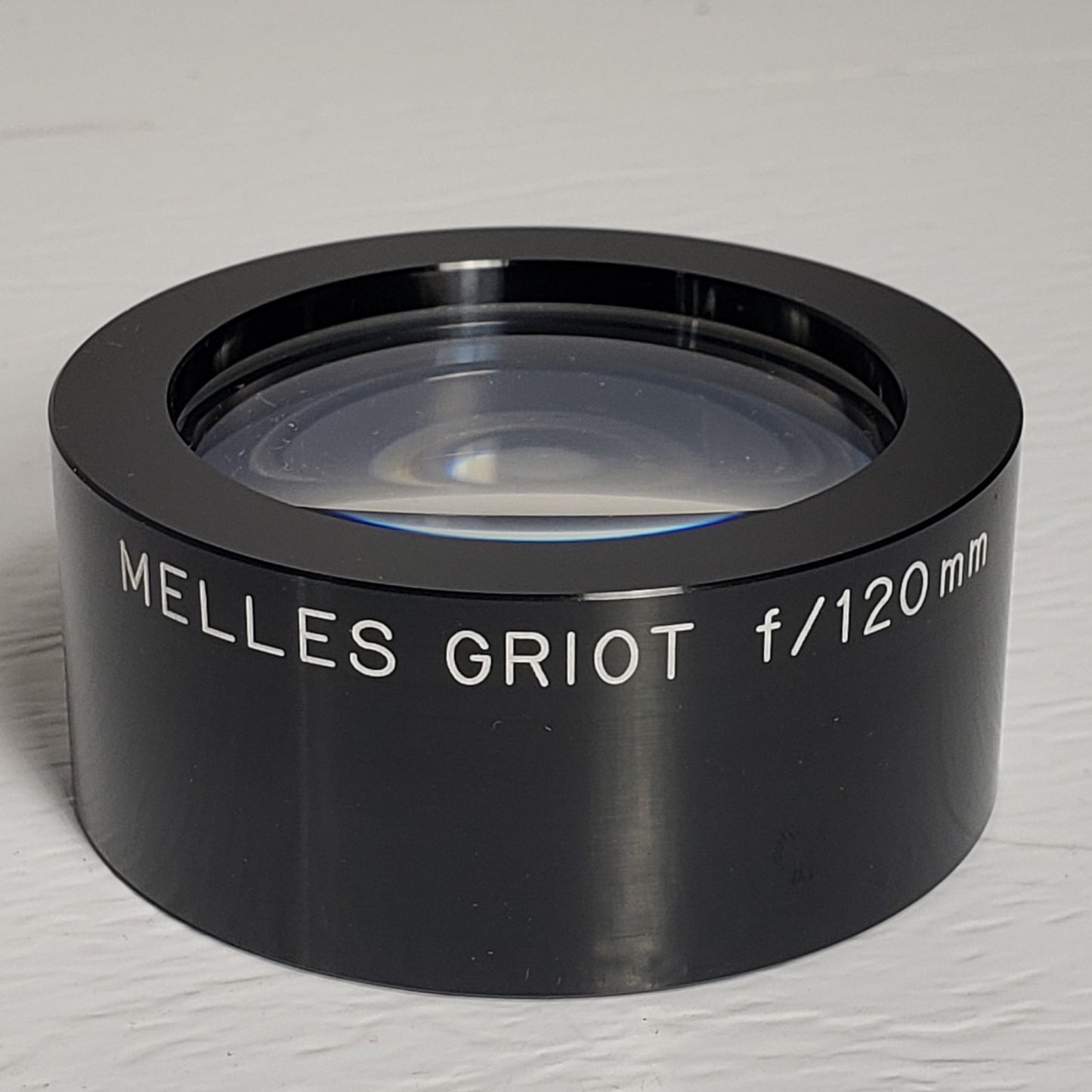 Melles Griot f/120mm 47mm 2 Stacked Convex Lens For Optical Applications