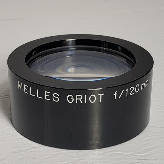 Melles Griot f/120mm 47mm 2 Stacked Convex Lens For Optical Applications