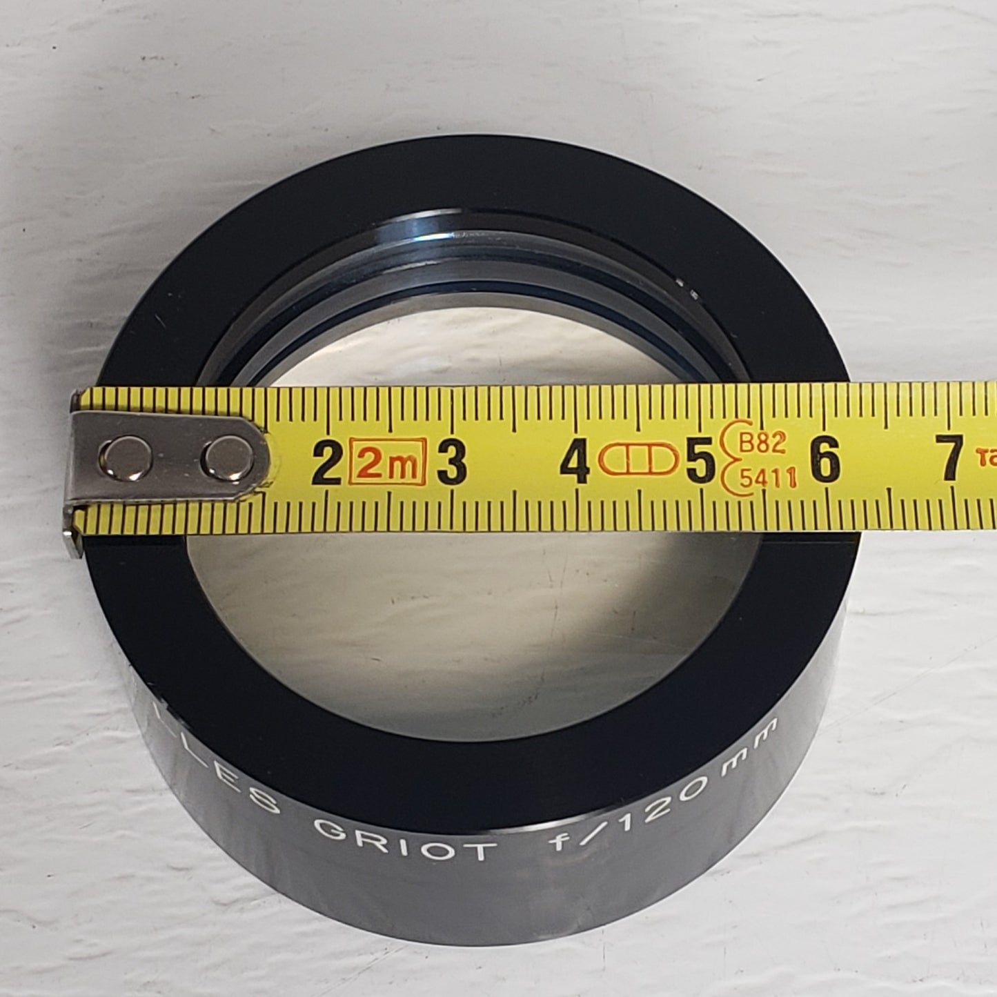 Melles Griot f/120mm 47mm 2 Stacked Convex Lens For Optical Applications