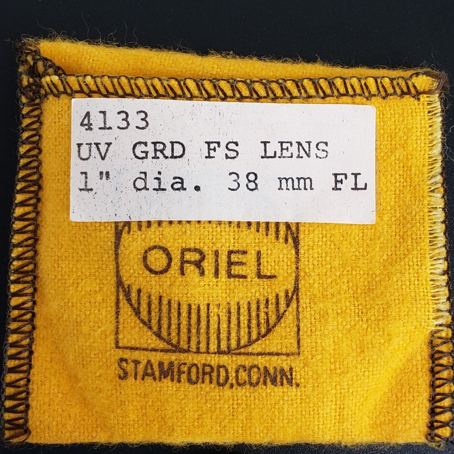 Oriel 4133 UV GRD Thermal Stable Optical Lens Fused Silica 1" dia 38mm FL