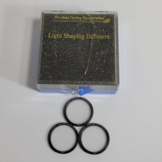 Physical Optics Corp Set Of 3 Circular Light Shaping Diffusers 30, 60, 40°