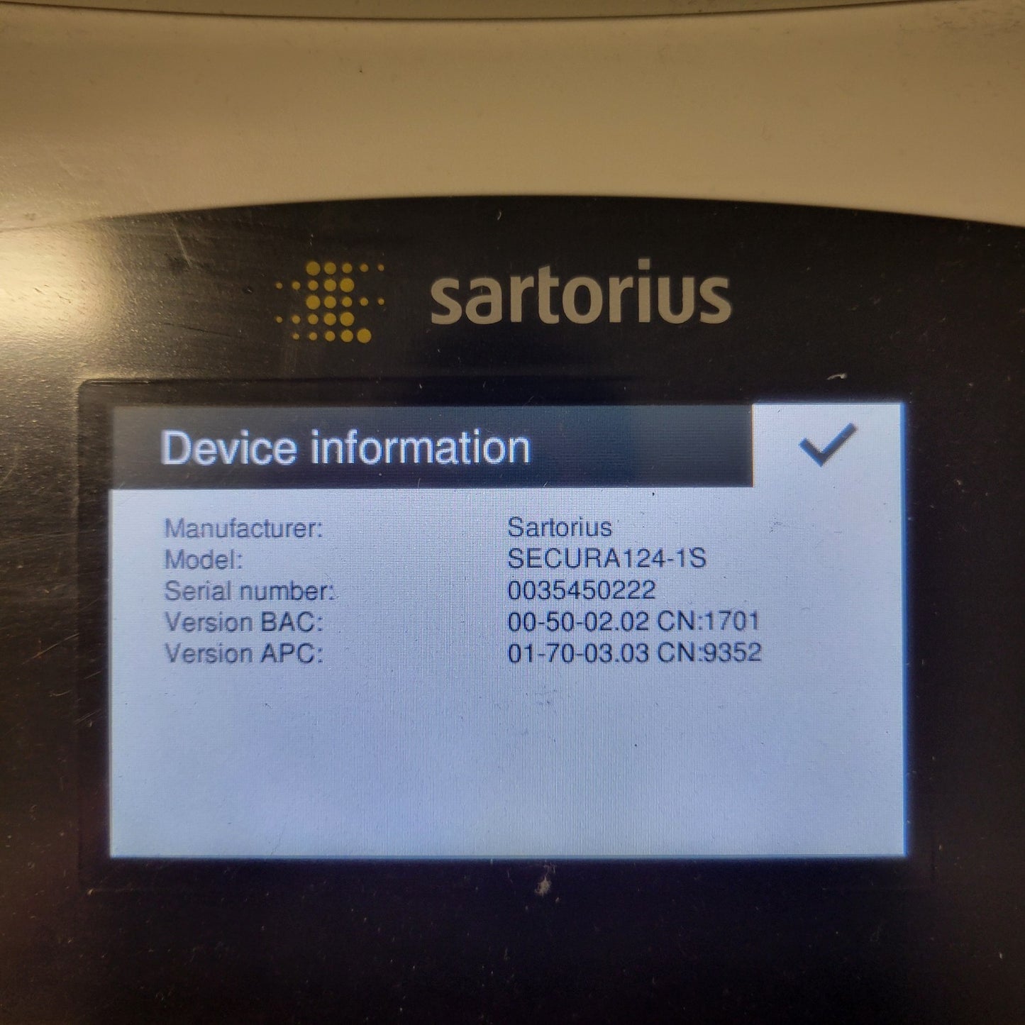 TESTED WORKS Sartorius Secura 124 1S Balance High Precision Laboratory Scale