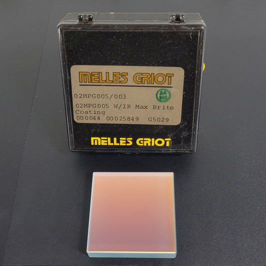 Melles Griot 02MPG005/ 003 5mm Square Zerodur Mirror IR Max Brite Coating 25849
