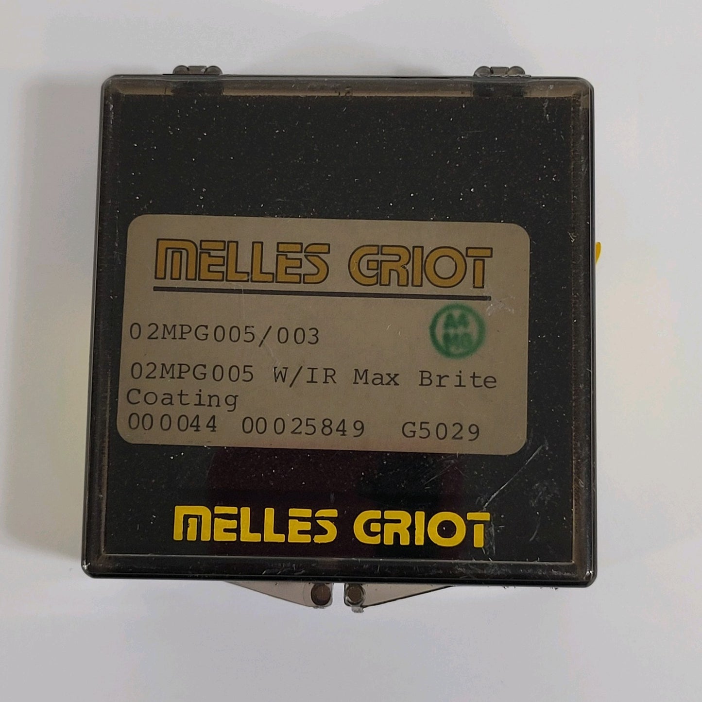 Melles Griot 02MPG005/ 003 5mm Square Zerodur Mirror IR Max Brite Coating 25849