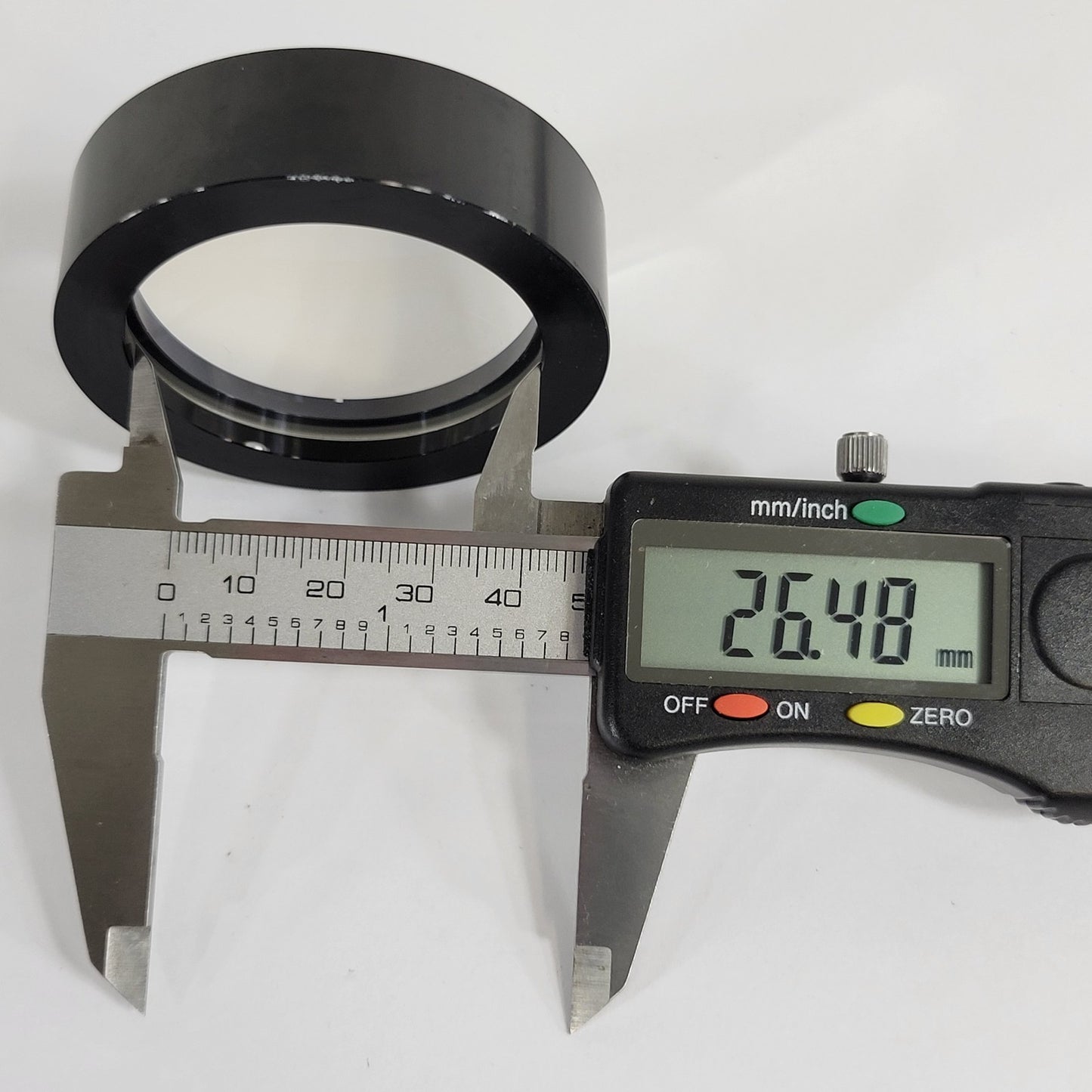 Melles Griot f/211mm 26mm Circular Convex Lens For Optical Applications