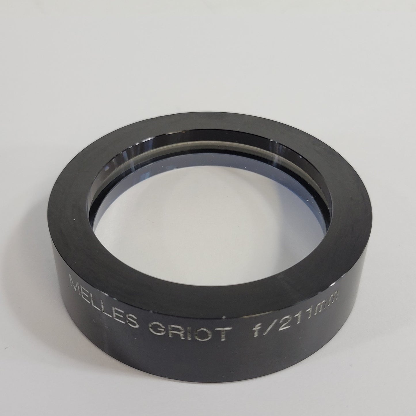 Melles Griot f/211mm 26mm Circular Convex Lens For Optical Applications