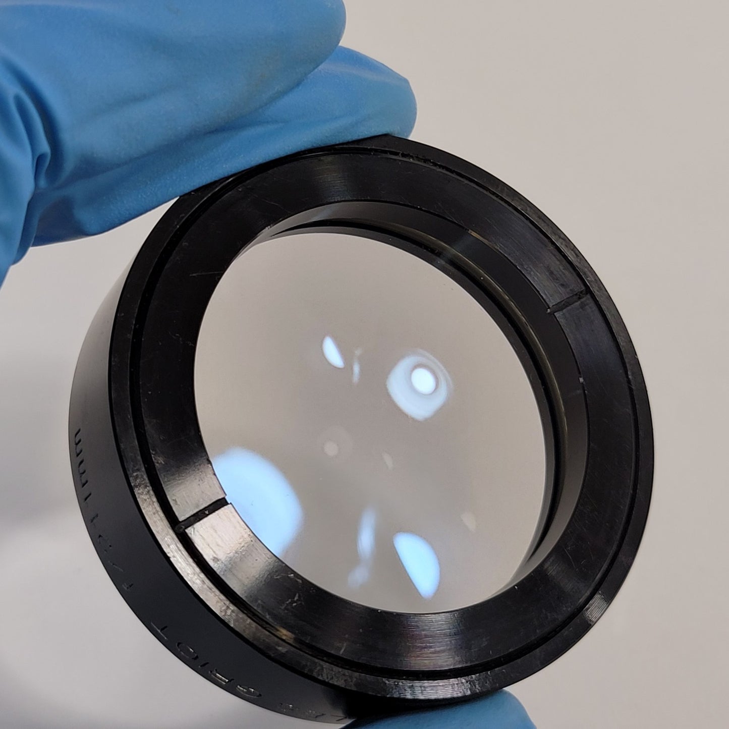 Melles Griot f/211mm 26mm Circular Convex Lens For Optical Applications