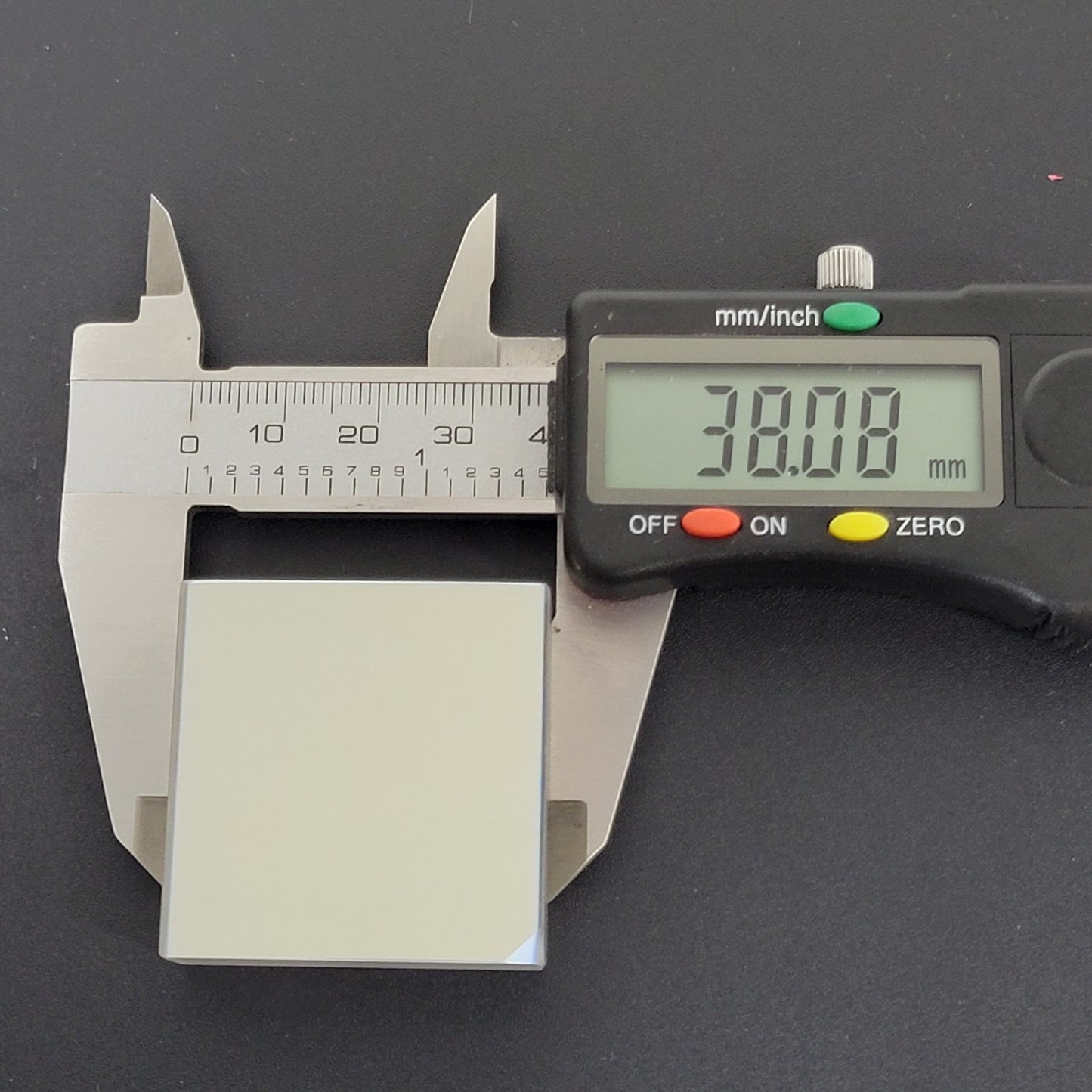 Melles Griot 13876 #2 38mm Square Optical Laser Dielectric Mirror 1mm Thick