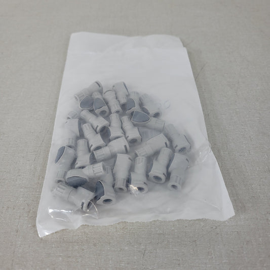 *Lot of 25* CPC NS1D19042812 1/4-28 Flat Bottom Port Valved In-Line Coupling
