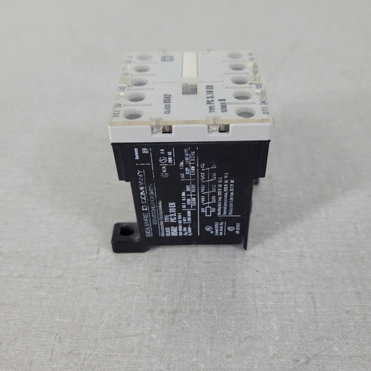 Square D 8501-PR3.22-E Relay 4 Pole 300VAC SER. B 110/120V 50-60HZ
