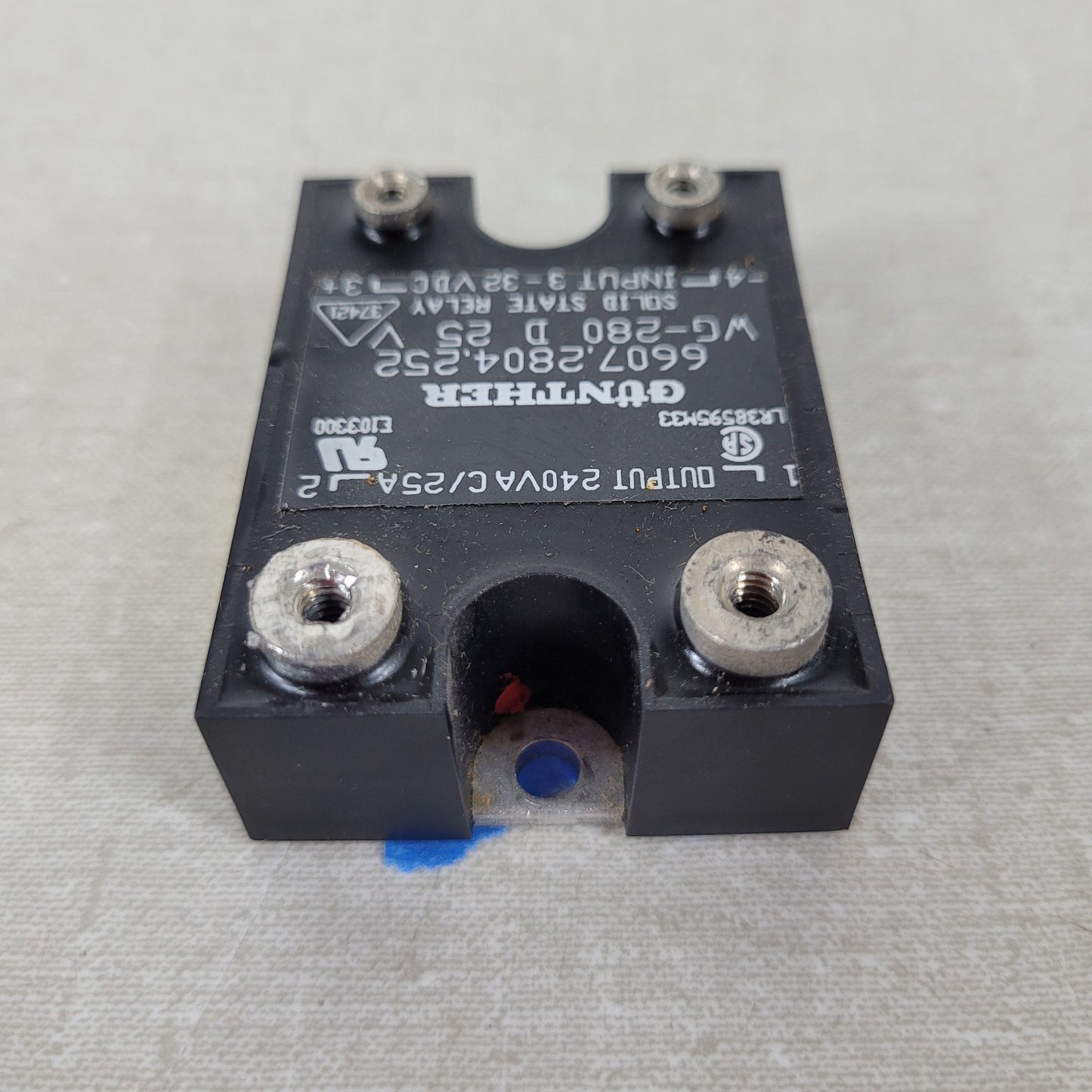 Gunther WG-280 D 25 V Solid State Relay Output 240VAC Input 3-32DC 6607.2804.252
